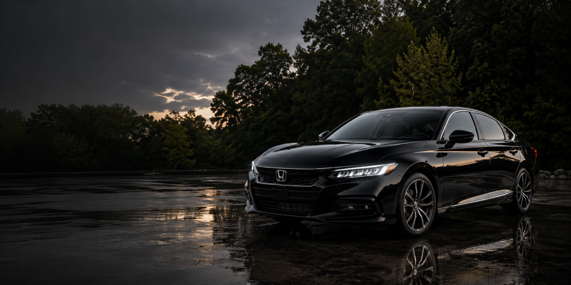 Black Honda Civic detailed by Shoreline Mobile Auto Detailing
